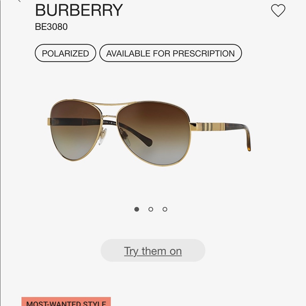 Burberry Limited Edition BE3080 sunglasses. Great condition - Picture 2 of 11